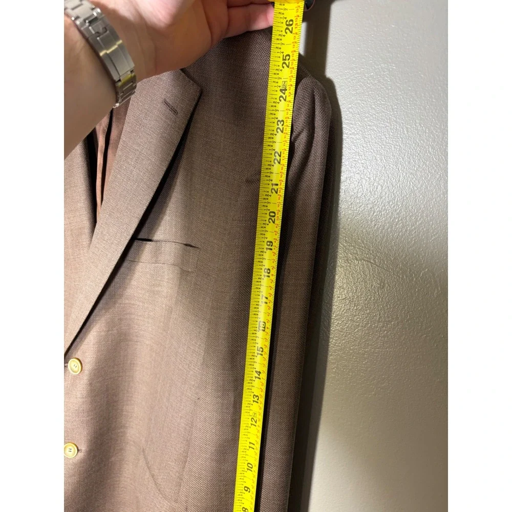 Ermenegildo Zegna Wool Silk Blazer Brown 42 Regular Dino's Master Tailor Italy